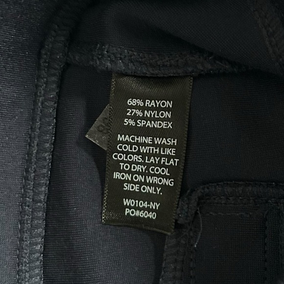 Betabrand‎ Classic Dress Pant Yoga Pants Straight Leg Navy Blue Medium Petite - Picture 6 of 6